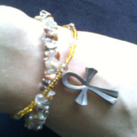 Friendship Crystal Bracelet Gift Set With Ankhs - Picture 2 of 10